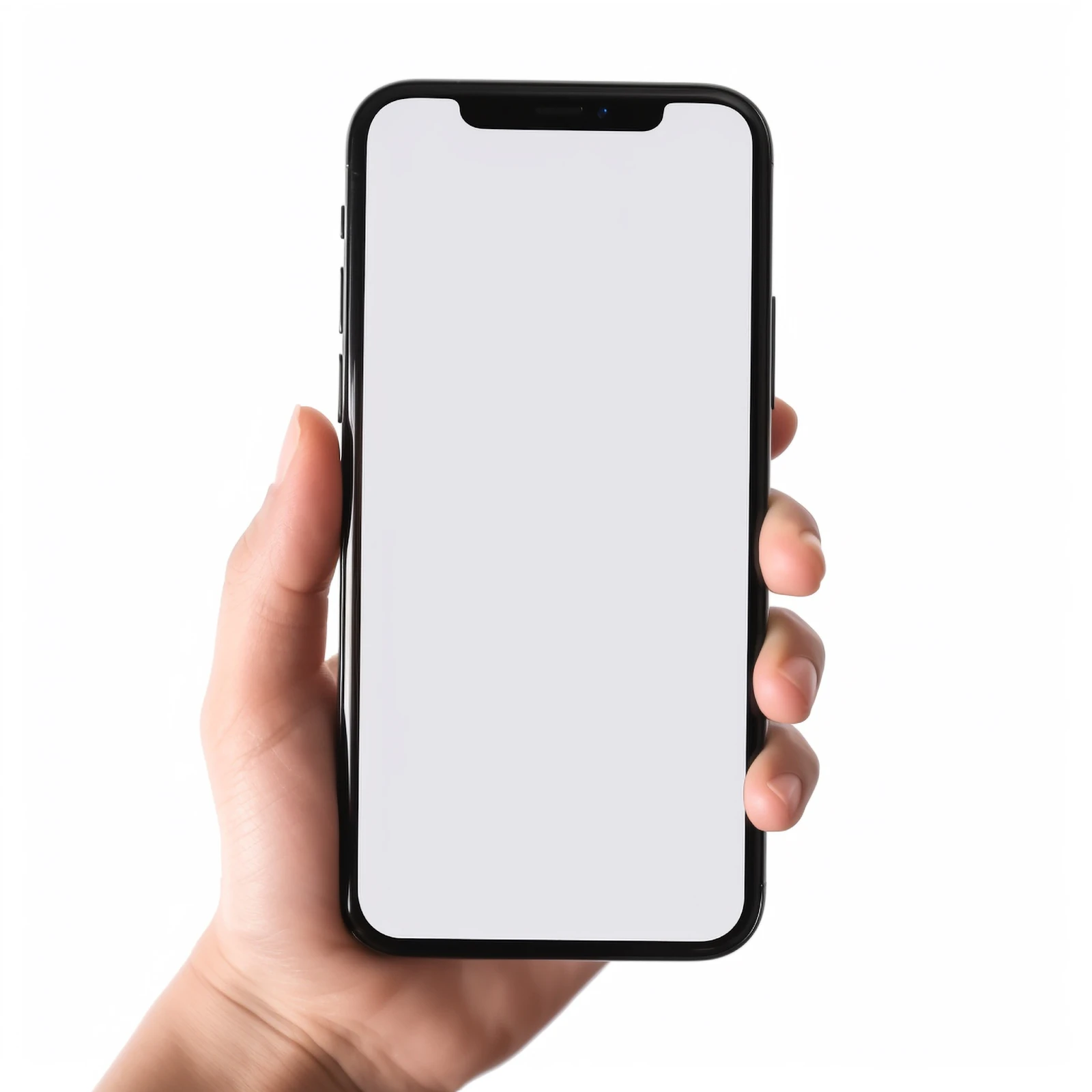 Une main tenant un smartphone